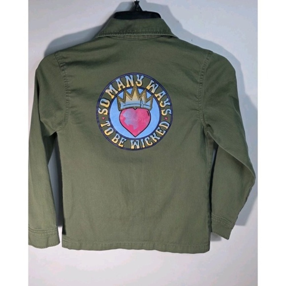 Disney D-Signed So Many Ways to Be Wicked Green‎ Cargo Jacket - Size S (7/8)